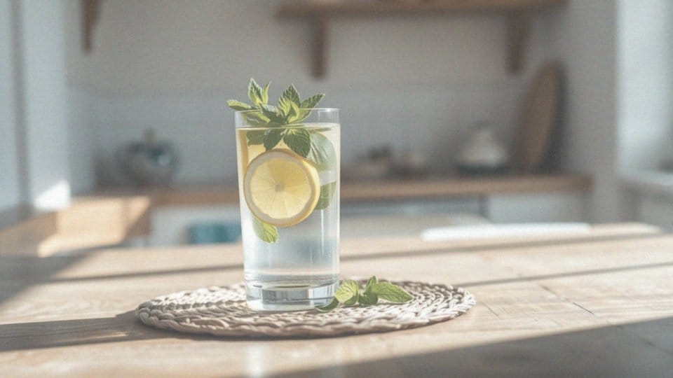 Jakie są korzyści zdrowotne picia wody z miętą i cytryną rano?
