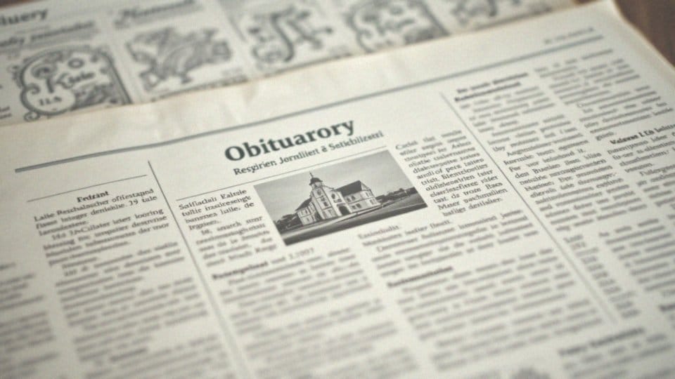 Jakie informacje znajdują się w nekrologach gazetowych?