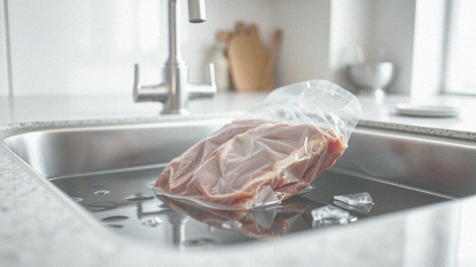 Jak uniknąć namnażania bakterii podczas rozmrażania mięsa?