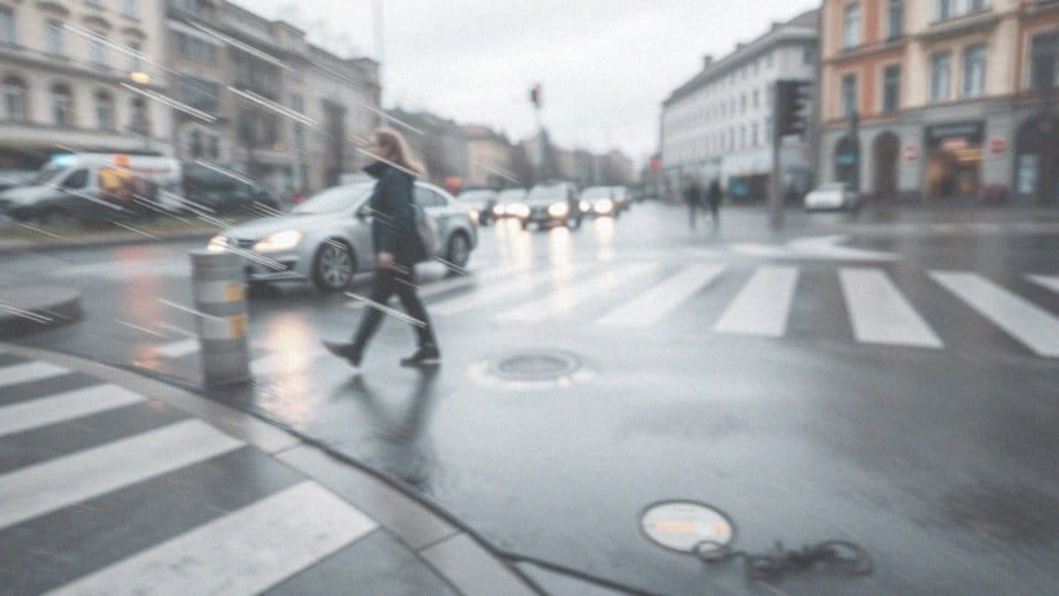 Co się dzieje, gdy pieszy wtargnie na jezdnię?