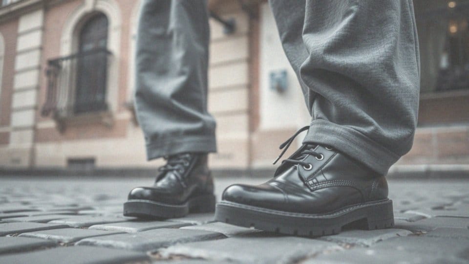 Jakie są trendy w łączeniu glanów z dresami?