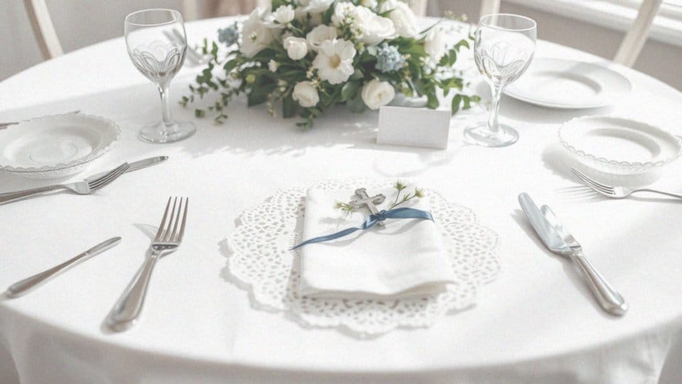 Stół komunijny dla chłopca – eleganckie dekoracje i porady